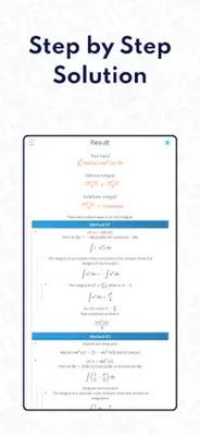 Integral Calculator with Steps android App screenshot 1